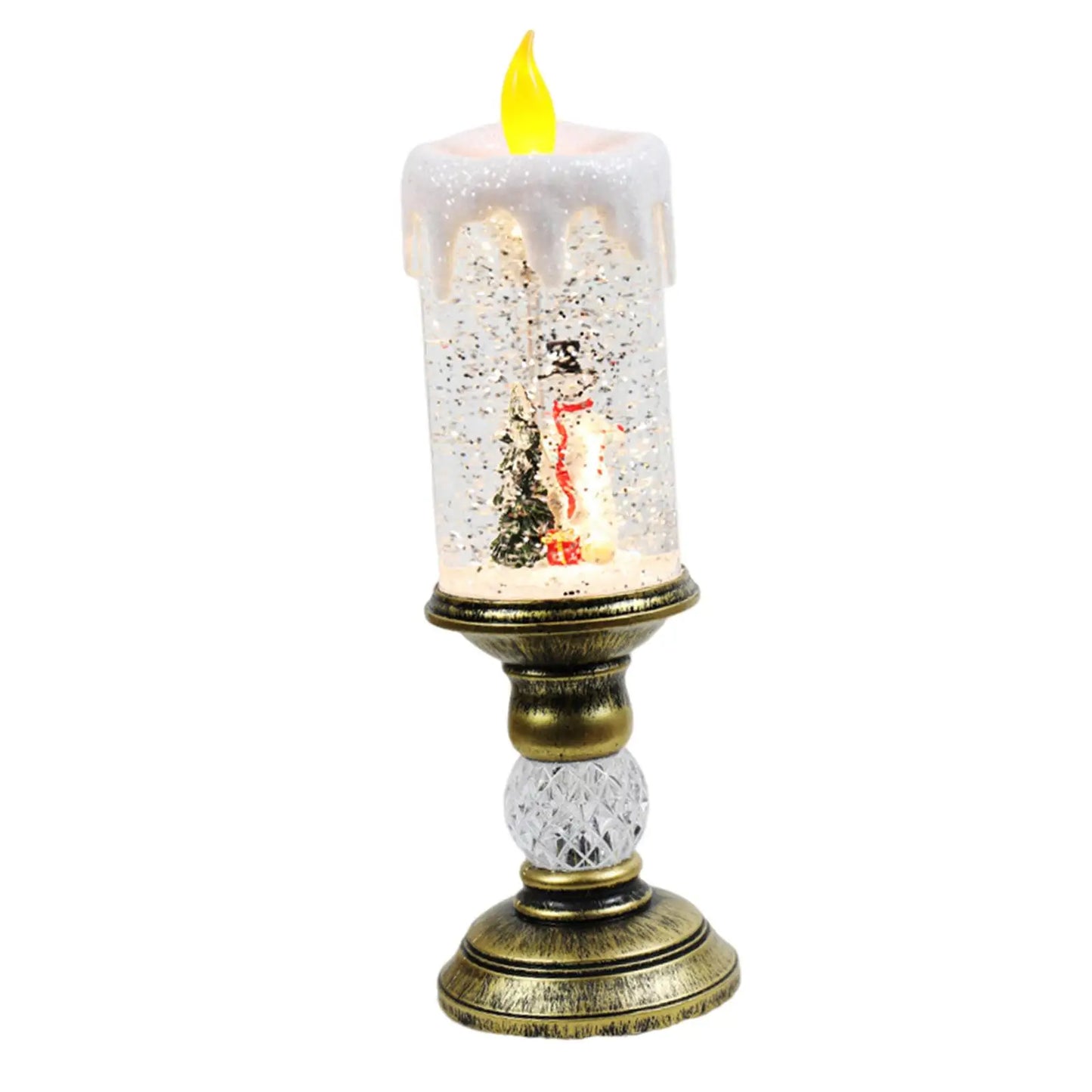 Beautiful Festive Glass Water Candle