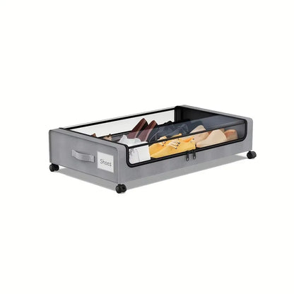 Rolling Under Bed Storage Bin with Handle