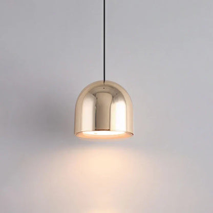 Sleek Aluminum Pendant Light with Clear Shade