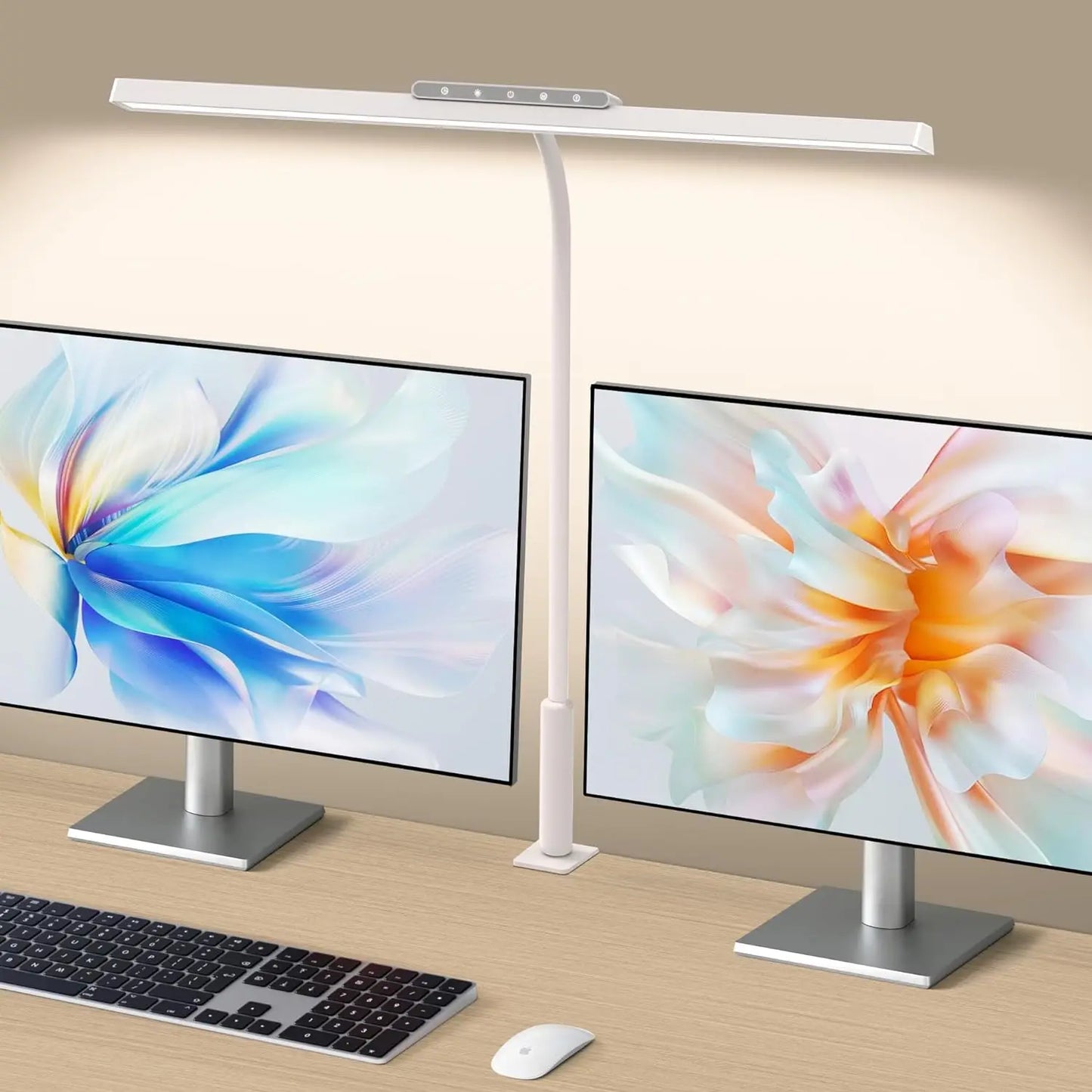 Bright LED Desk Light with Clamp and Adjustable Arm