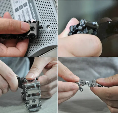 Tough Stainless Steel Survival Bracelet