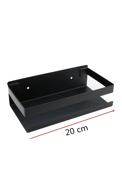 Modern Floating Black Storage Shelves