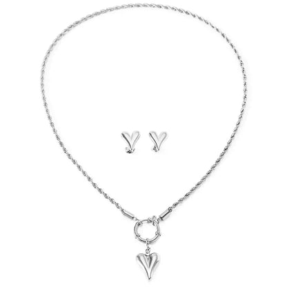 Fashionable Anchor Heart Jewelry Set