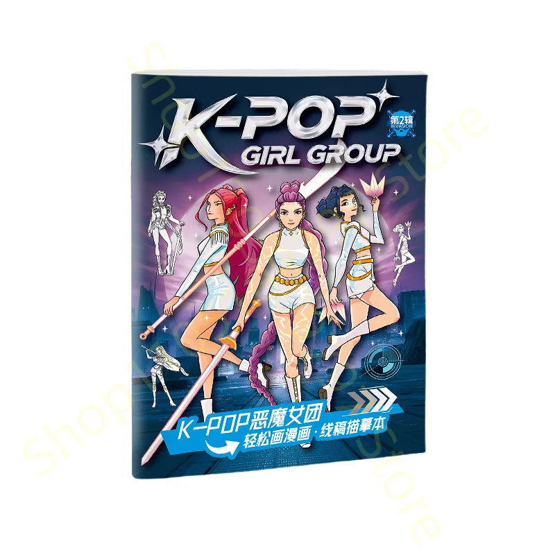 Fun Kpop Anime Manga Coloring Book for Kids