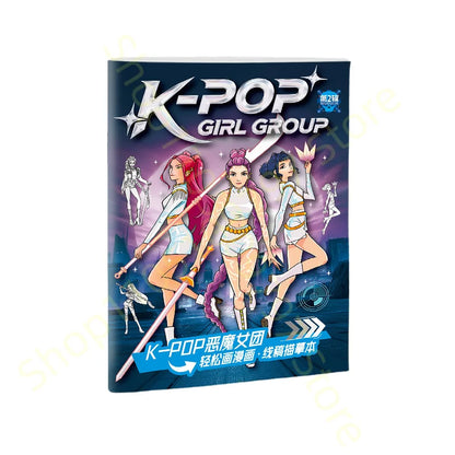 Fun Kpop Anime Manga Coloring Book for Kids