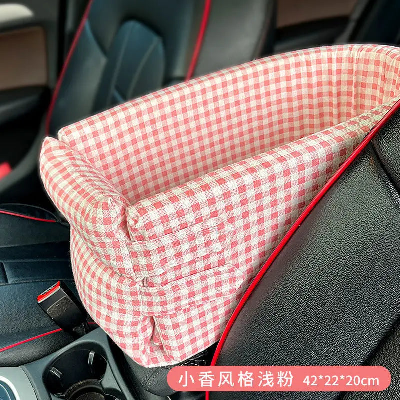 Comfy Pet Car Booster Seat Portable Travel Bed