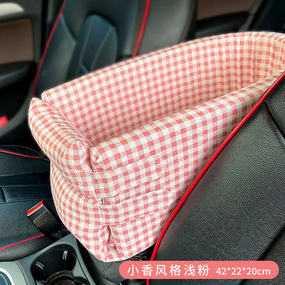 Comfy Pet Car Booster Seat Portable Travel Bed