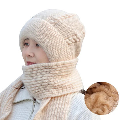 Warm Fuzzy Hat and Scarf Set