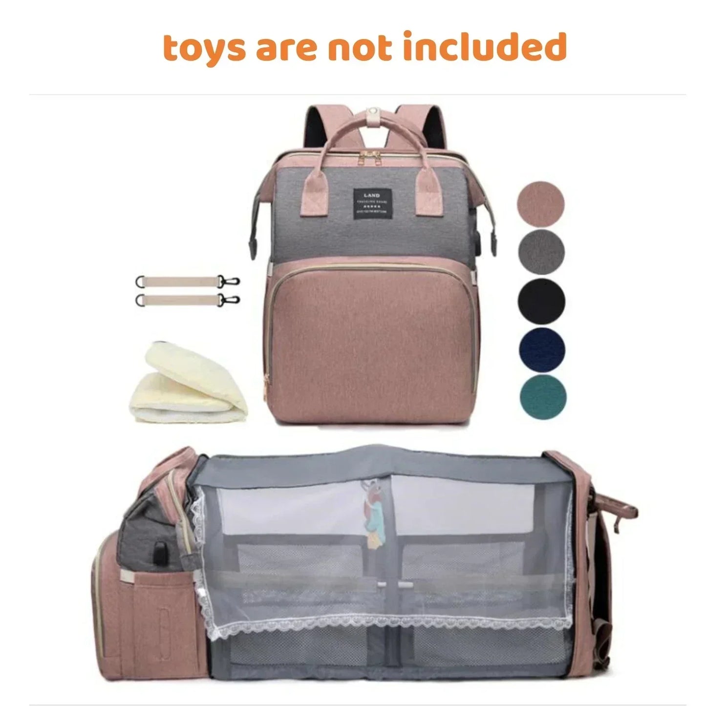 Portable Infant Backpack with Sleeping Bag
