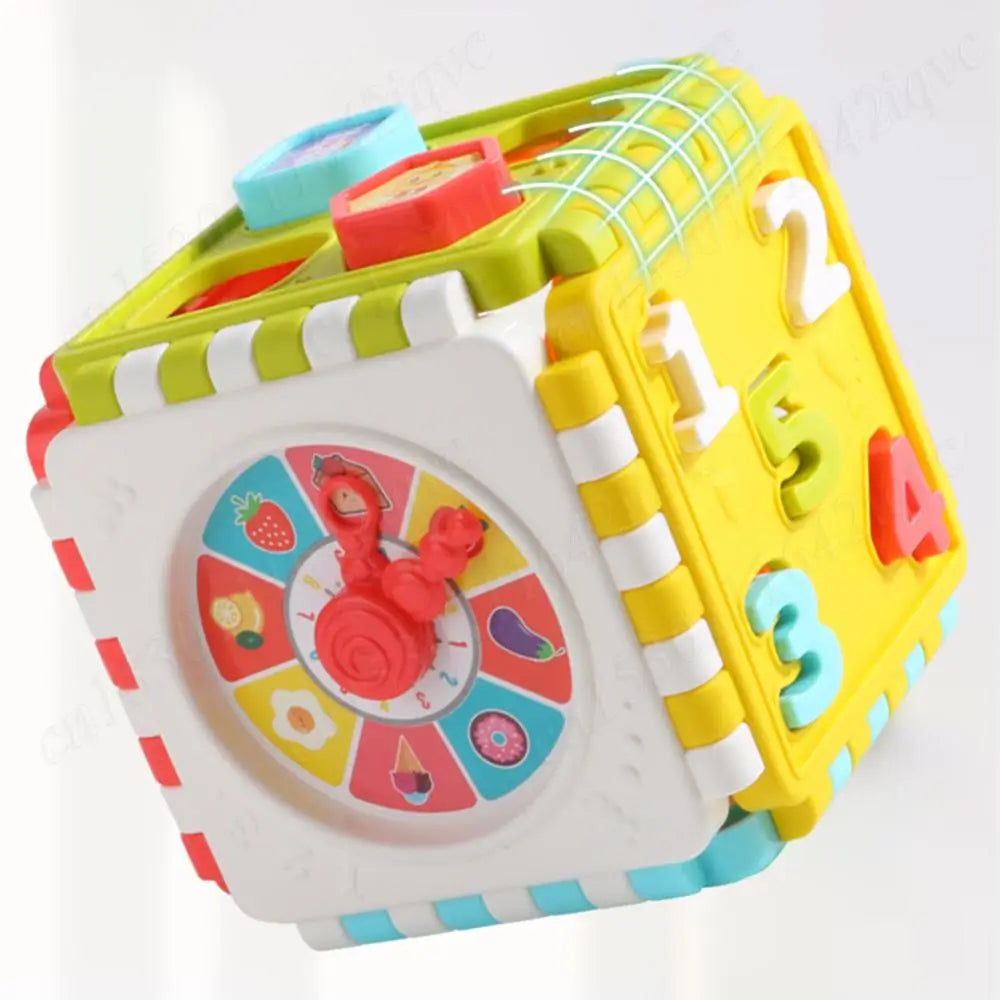 Interactive Kids Learning Cube with Shapes and Colors