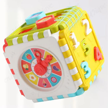 Interactive Kids Learning Cube with Shapes and Colors