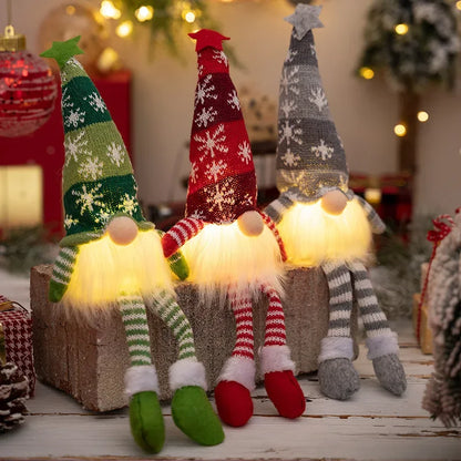 Cozy Christmas Gnome Table Lamp