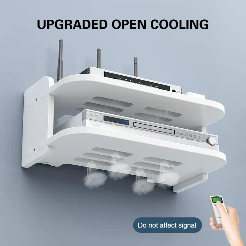 Space Saving Wireless Router Storage Shelf