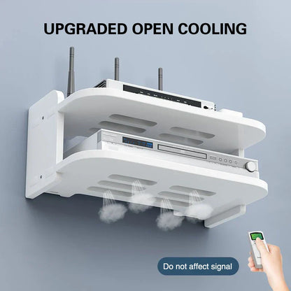 Space Saving Wireless Router Storage Shelf