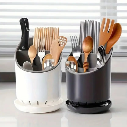 Convenient Kitchen Utensil Holder with Drain - Luxicro