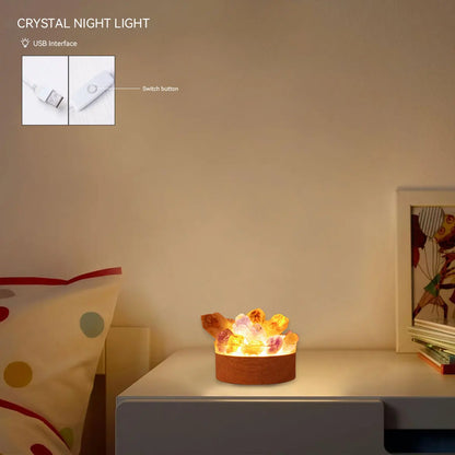 Elegant Gemstone Accent Table Light