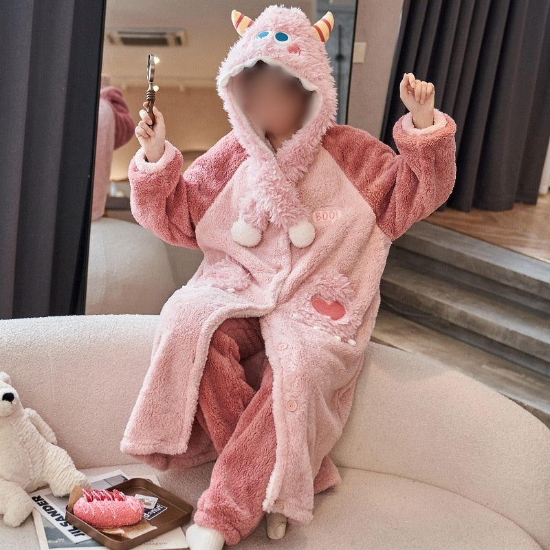 Cozy Plush Fleece Sleep Pajamas