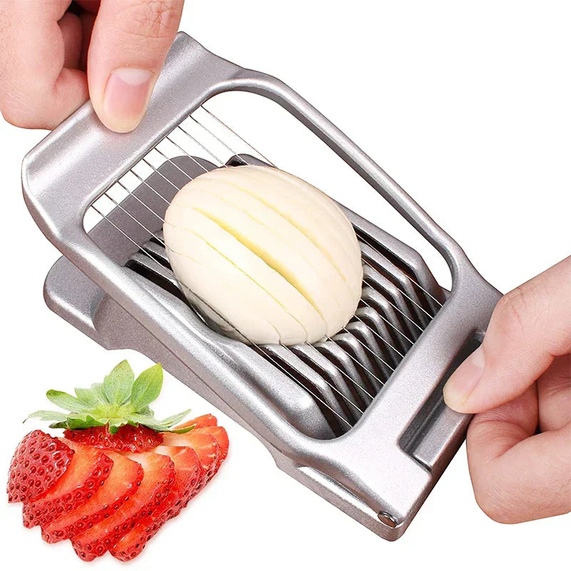 Simple Egg Cutter with Durable Sharp Blades - Luxicro
