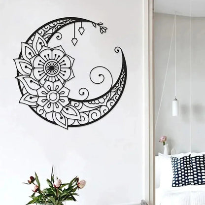 Bohemian Floral Metal Wall Decor Sign - Luxicro