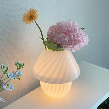 Elegant Clear Mushroom Desk Lamp