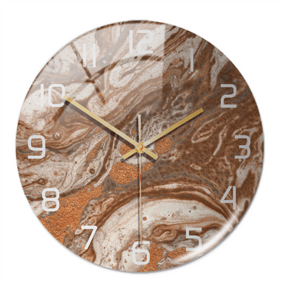 Elegant Silent Marble Wall Clock