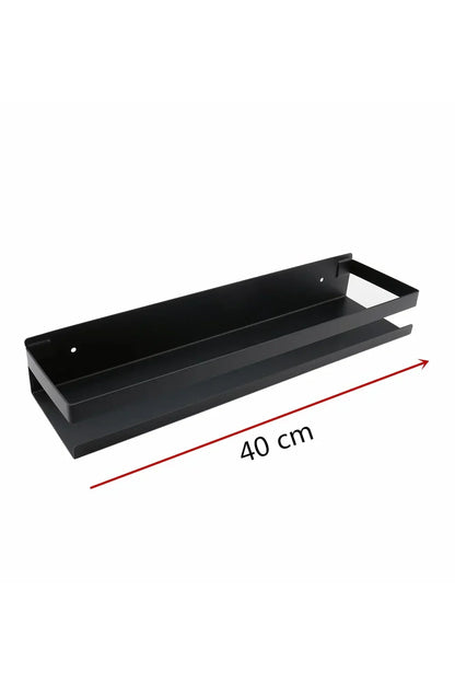 Modern Floating Black Storage Shelves - Luxicro