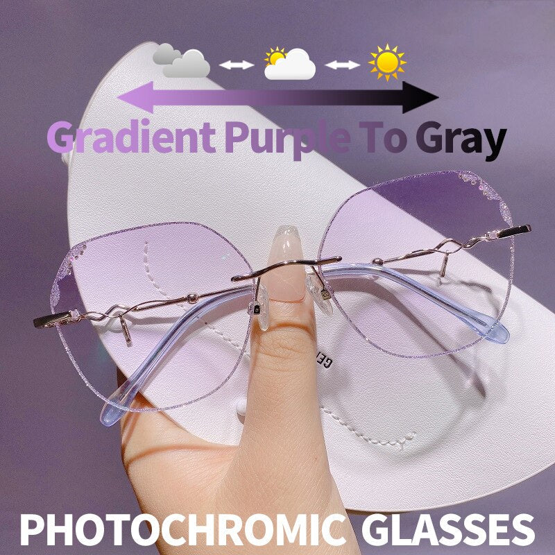 Slim Lightweight Metal Frame Glasses