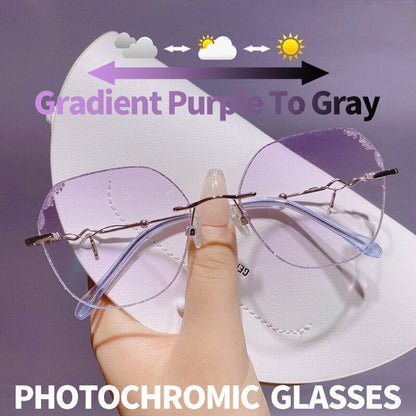 Slim Lightweight Metal Frame Glasses