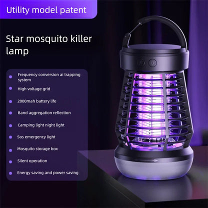 Compact Rechargeable Camp Light with Insect Repellent - Luxicro