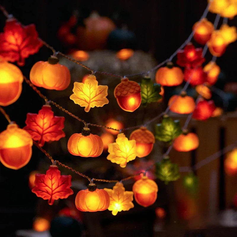 Cozy Fall LED Fairy String Lights Warm Glow