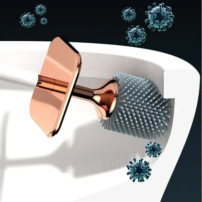 Easy Install Toilet Brush with Soft Bristles Set