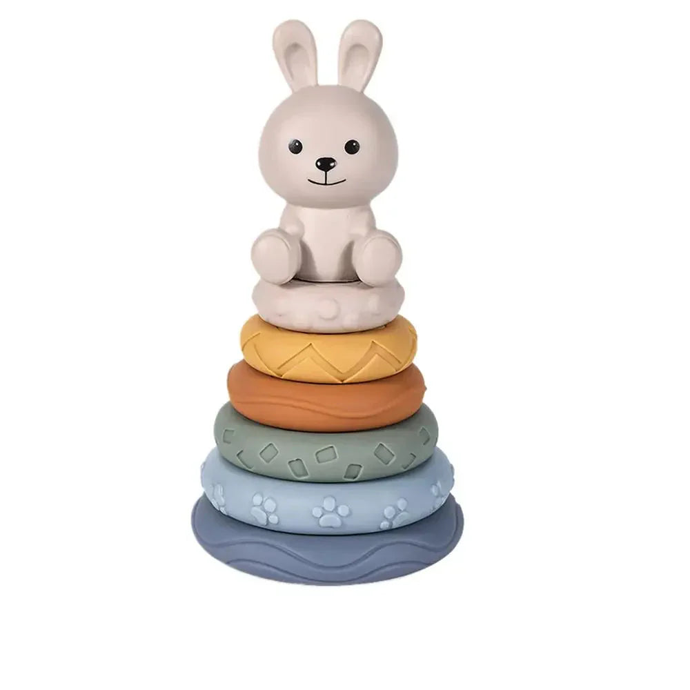 Soft Montessori Stacking Toy Rings for Babies