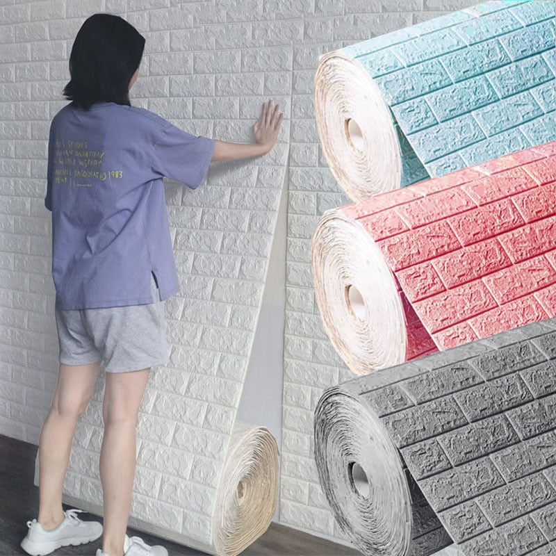 3D Brick Effect Wall Stickers Decals - Luxicro