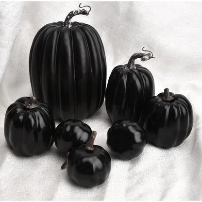 Autumn Decor Pumpkin Set 7-Piece Artificial Gourds