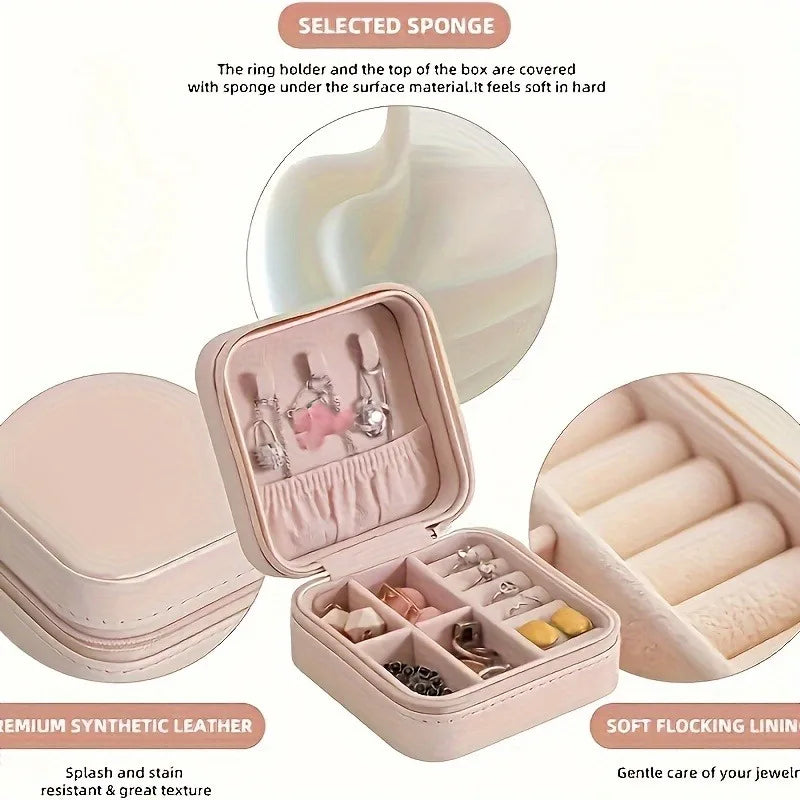 Compact Travel Jewelry Storage Case
