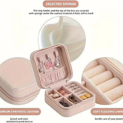 Compact Travel Jewelry Storage Case