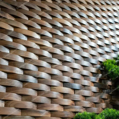 Rustic Wood Sound Wave Wall Decor Panel - Luxicro