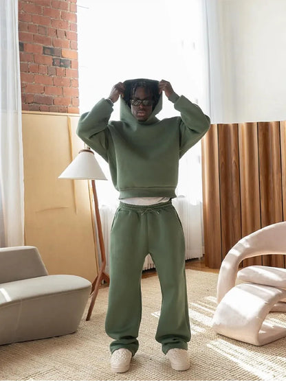 Big Size Hoodie Tracksuit Set