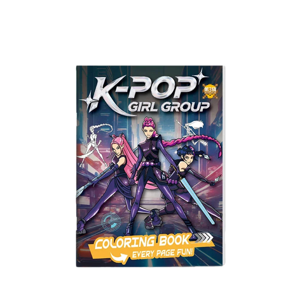 Fun Kpop Anime Manga Coloring Book for Kids