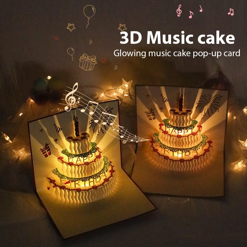 Colorful Musical Happy Birthday Greeting Cards
