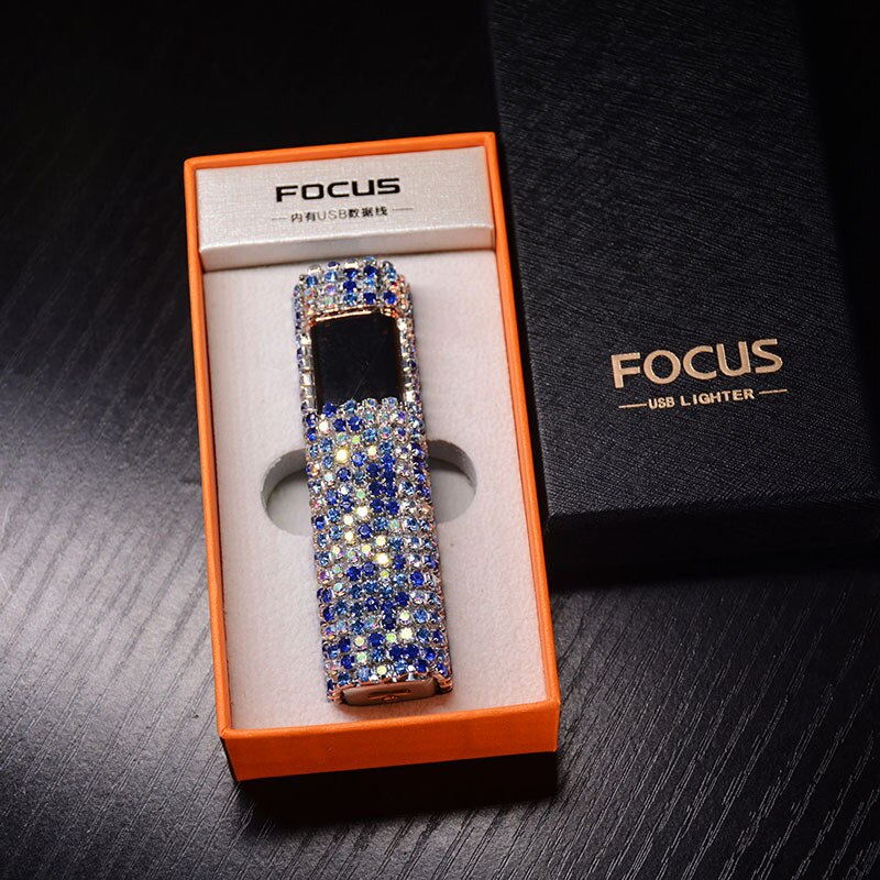 Glittering Gem Rechargeable Pocket Lighter