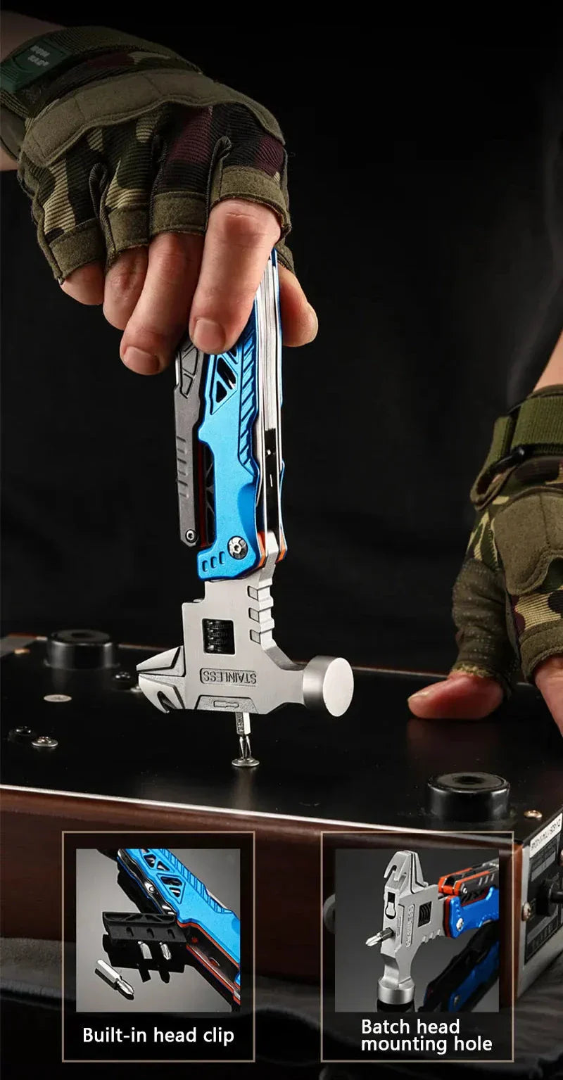 3-in-1 Handy Tool Set Pliers Hammer Wrench