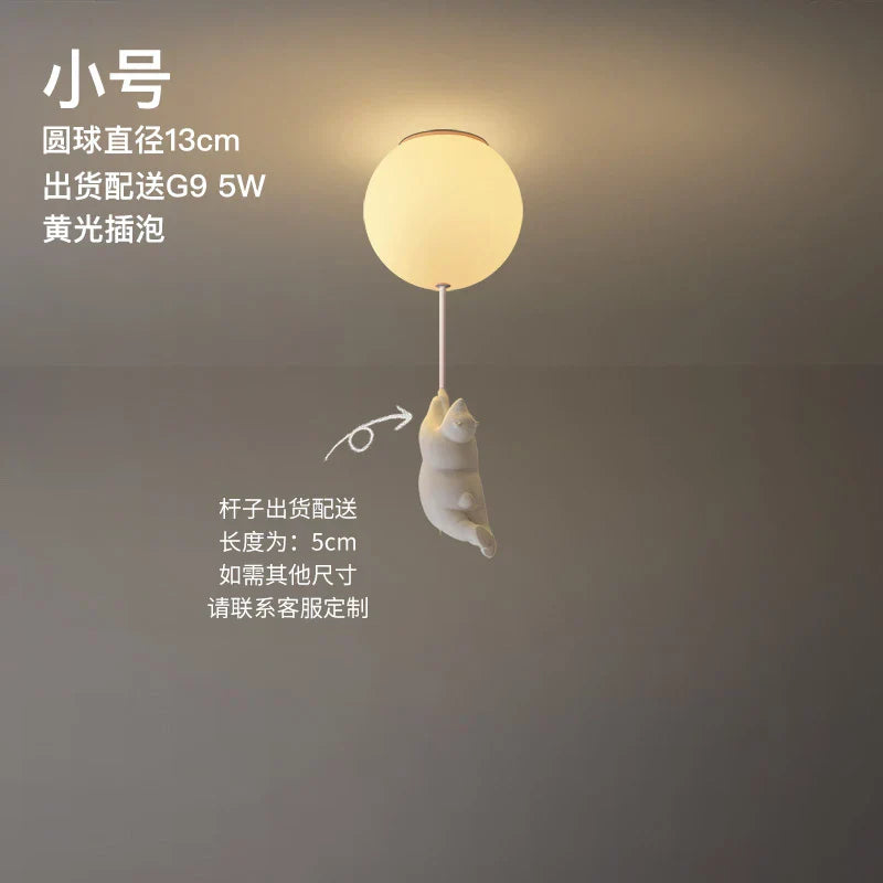 Colorful Bear LED Kids Ceiling Lamp Soft Night Light