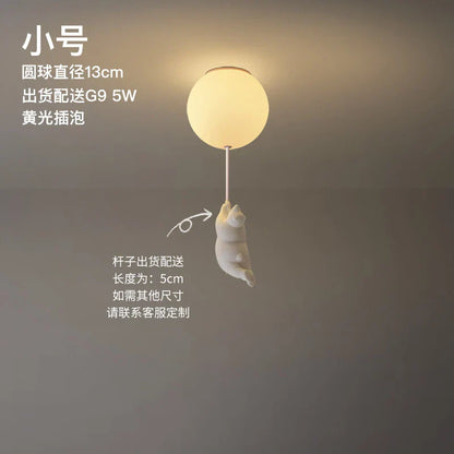 Colorful Bear LED Kids Ceiling Lamp Soft Night Light