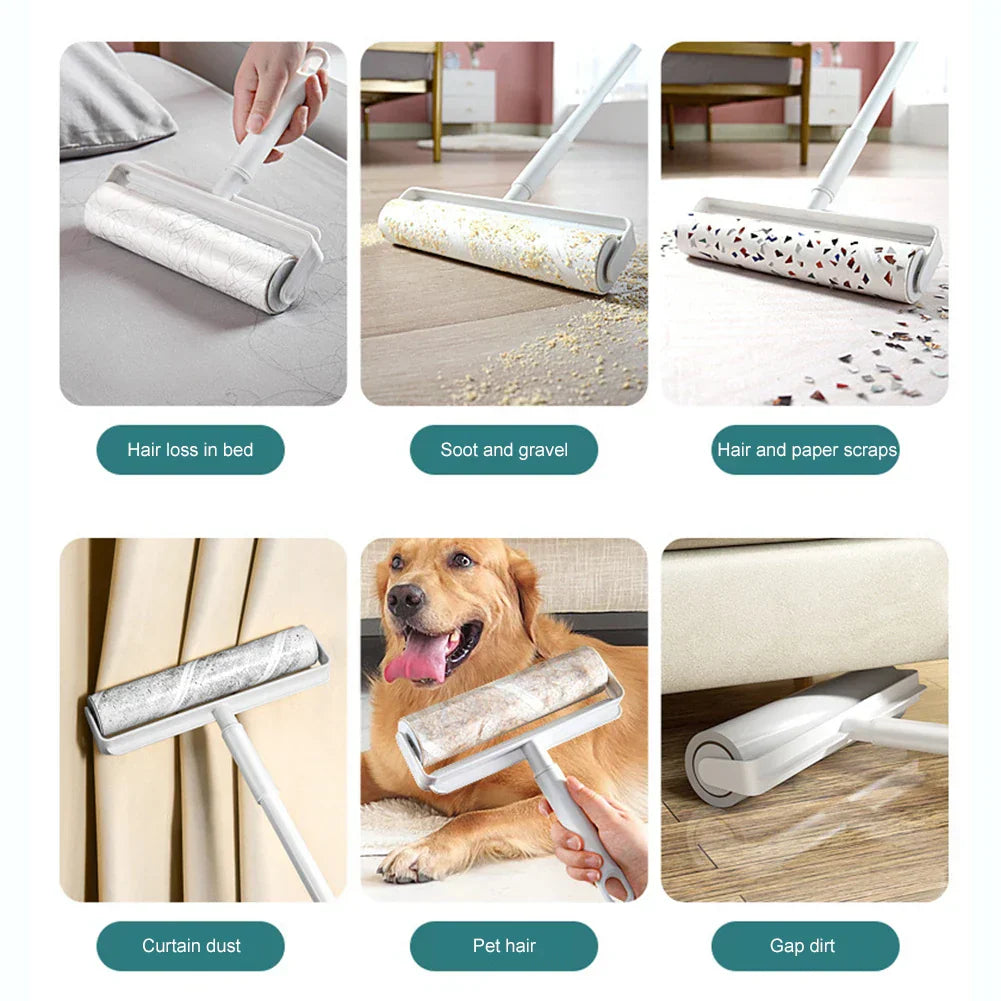 Practical Lint Roller with Long Extendable Handle