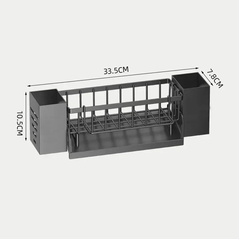 Compact Bathroom Sink Organizer with Soap Dish