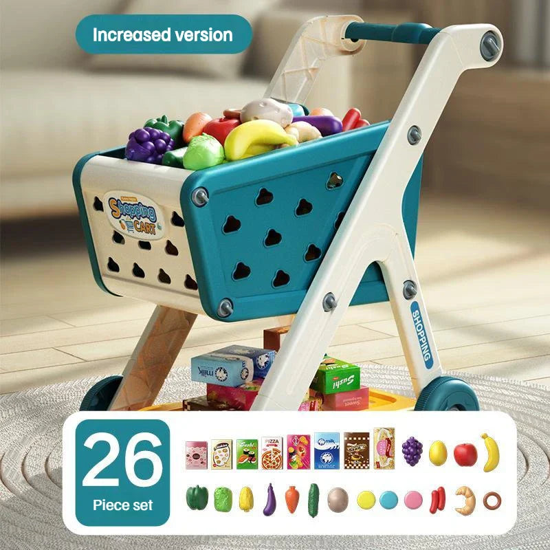 Fun Kids Grocery Cart Play Trolley Toy
