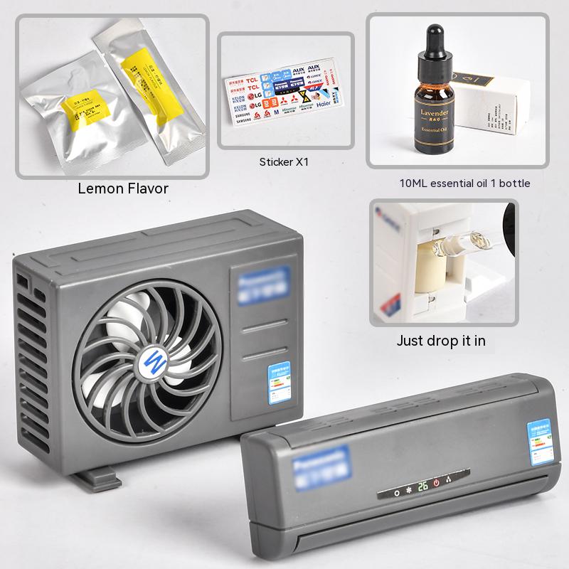 Compact Solar Powered Car Air Freshener Decor