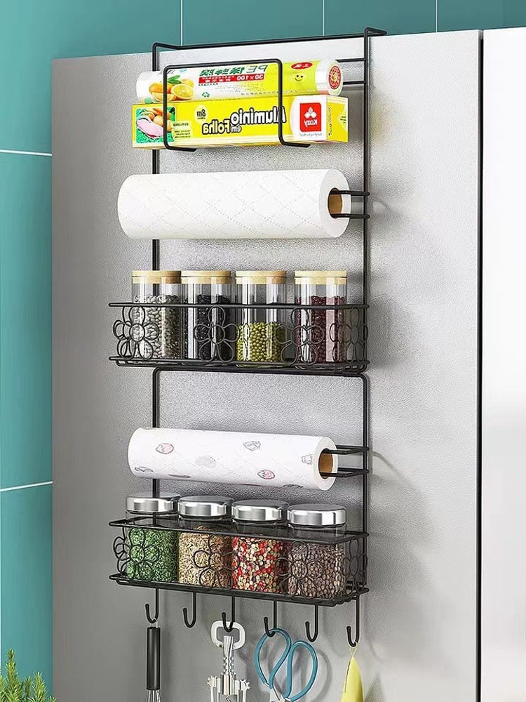 Compact Kitchen Fridge Storage Shelf