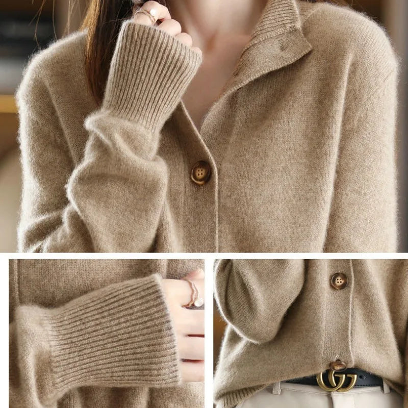 Soft Cable Crew Neck Sweater